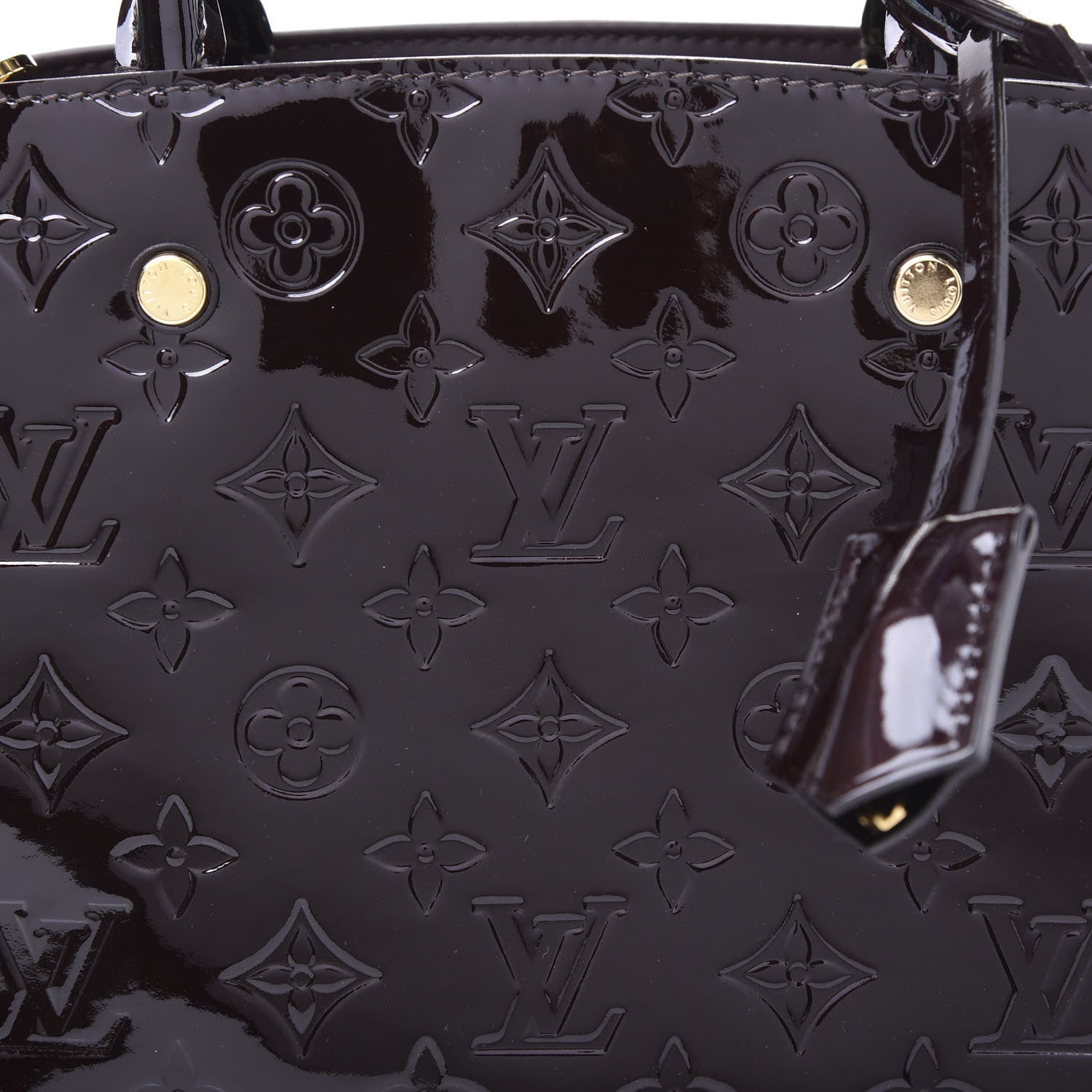 Louis Vuitton Vernis Montaigne BB Amarante 7 of 9