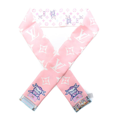 Louis Vuitton Silk Monogram Rodeo Bandeau Rose 1 of 3