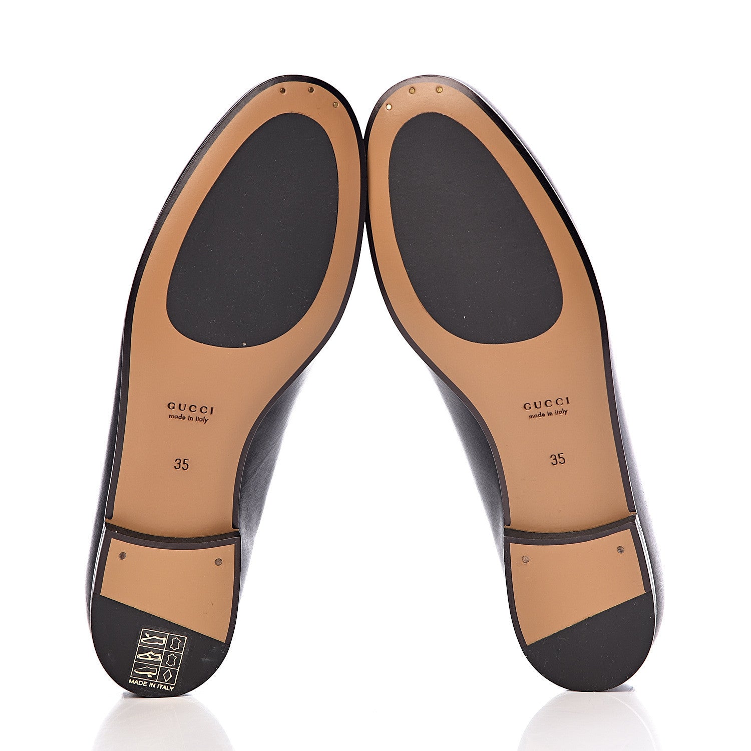 Gucci Calfskin Womens Jordaan Loafers 35 Black 5 of 10