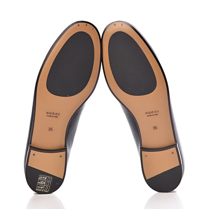 Gucci Calfskin Womens Jordaan Loafers 35 Black 5 of 10