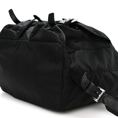 Prada Re-Nylon Vela Saffiano Medium Backpack Black 12 of 12