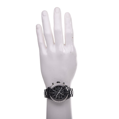Chanel Stainless Steel Ceramic 41mm J12 Chronograph Automatic Watch Black 2 of 7