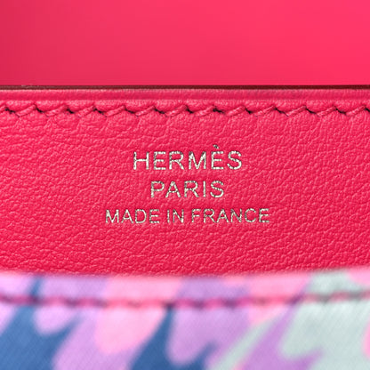 Hermes Swift Silk Marble Printed Constance 18 Rose Azalee Rose Mexico 8 of 20