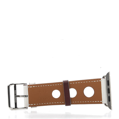 Hermes 42mm Apple Watch Single Tour Rallye Band White 4 of 5