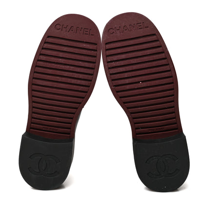 Chanel Lambskin Quilted CC Turnlock Loafers 37 Black 5 of 8