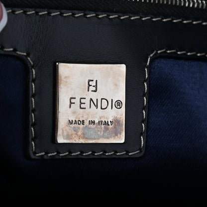 Fendi Zucchino Shoulder Bag Navy 6 of 12