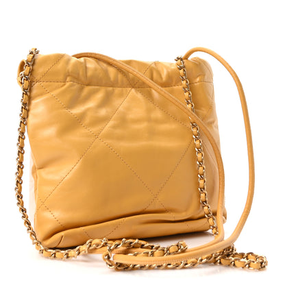 Chanel Shiny Calfskin Quilted Mini Chanel 22 Yellow 3 of 10