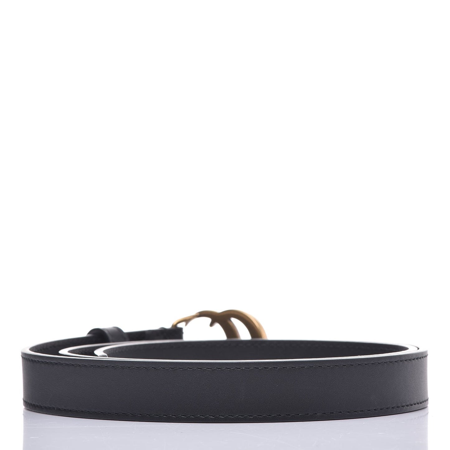 Calfskin Double G 20mm Belt 80 32 Black