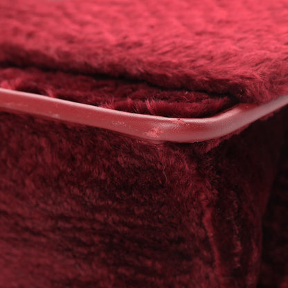 Fendi Velluto Astrakan Vitello Dolce F is Fendi Kan I Shoulder Bag Rosso 6 of 11