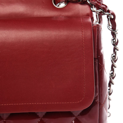 Chanel Patent Quilted Maxi Double Flap Red 15 of 24