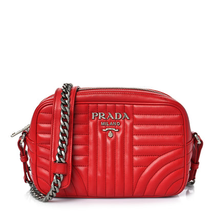 Prada Soft Calfskin Diagramme Camera Bag Rosso 1 of 12