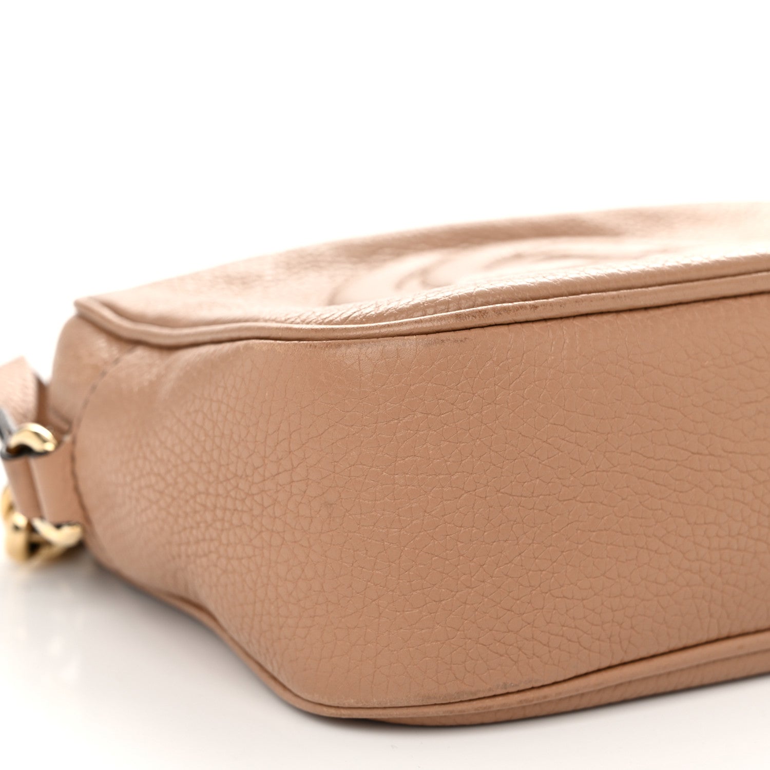 Gucci Pebbled Calfskin Small Soho Disco Bag Camelia 9 of 14