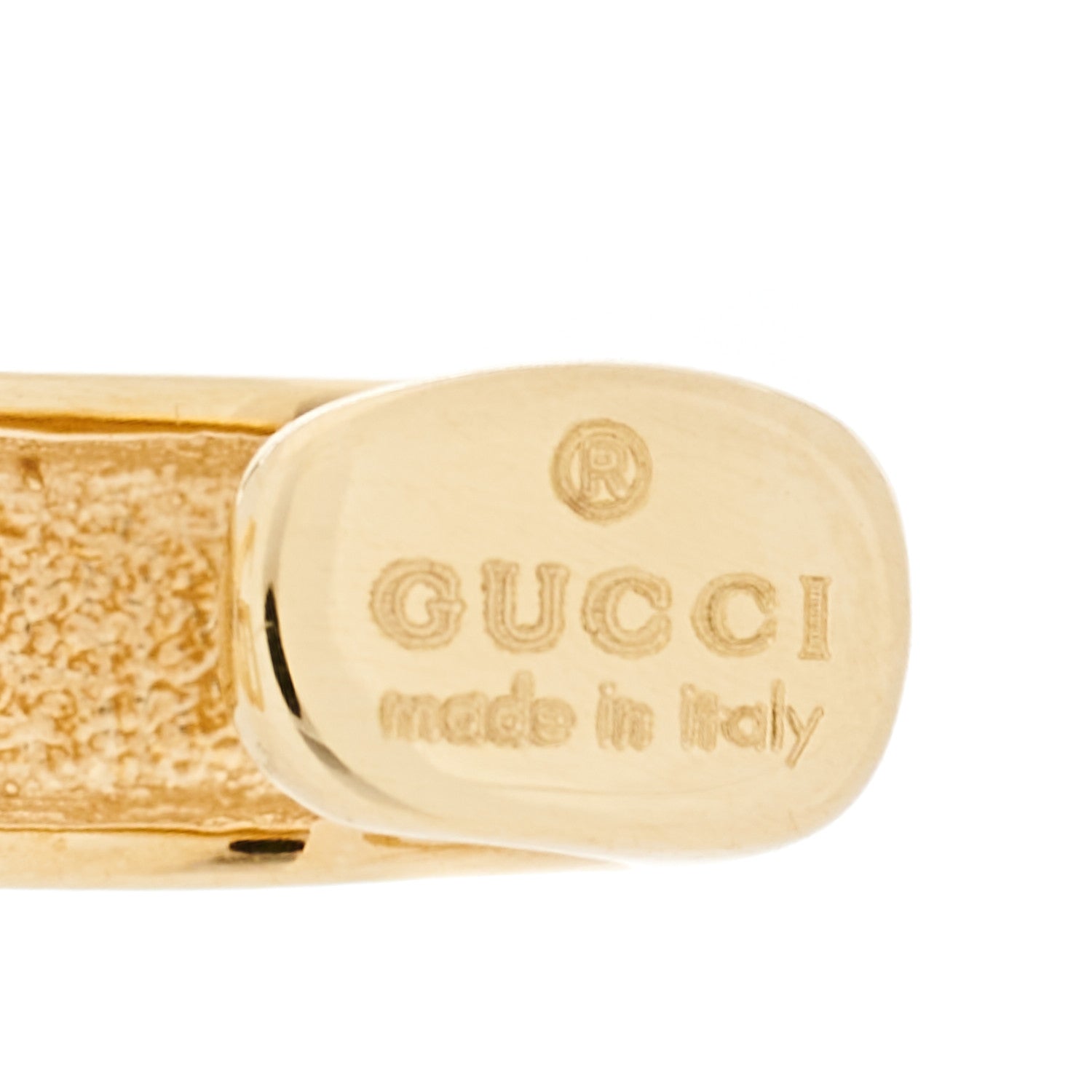 Gucci 18K Yellow Gold Double G Single Ear Cuff Earring 3 of 3