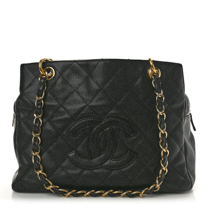 Chanel Caviar Quilted Petit Timeless Tote PTT Black 1 of 10