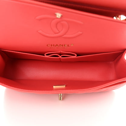 Chanel Caviar Quilted Small Double Flap Red 5 of 11