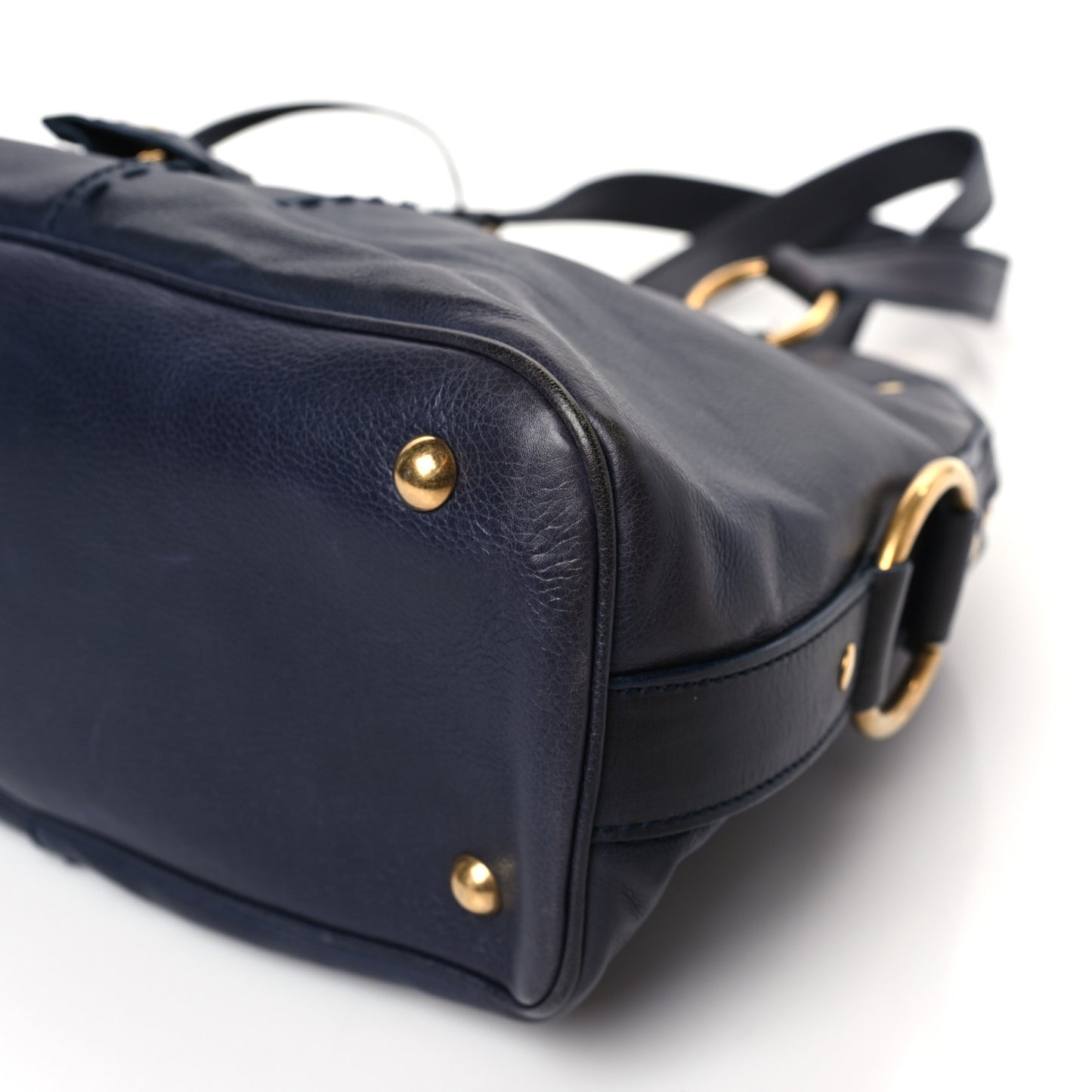 Calfskin Large Muse Navy Blue