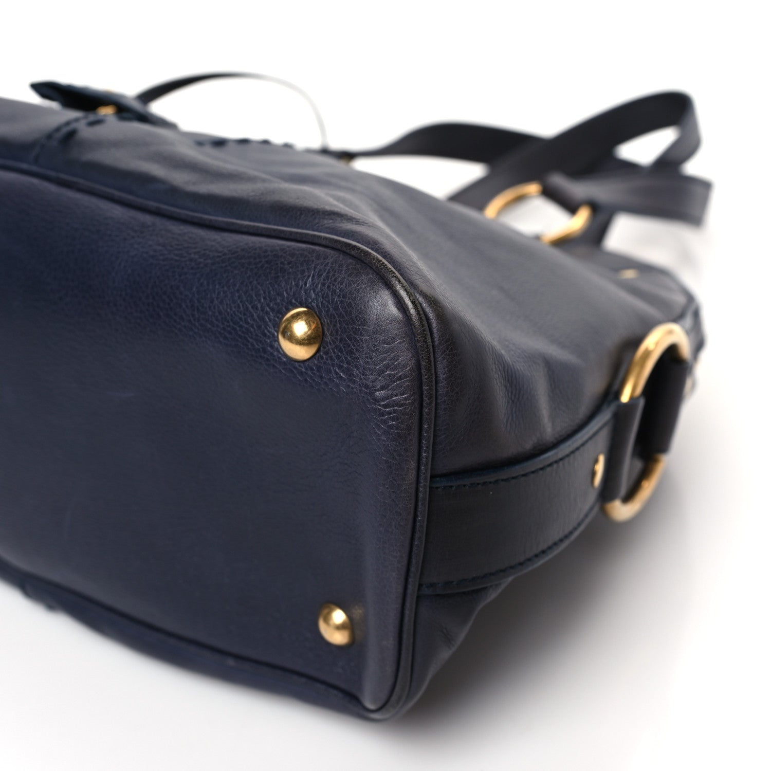 Saint Laurent Calfskin Large Muse Navy Blue 9 of 10