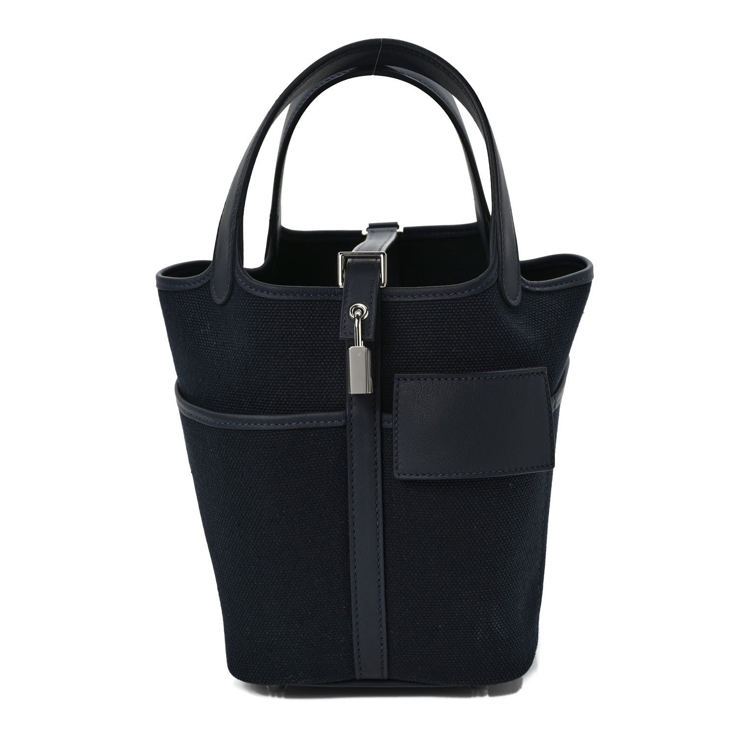 Hermes Toile Goeland Swift Cargo Picotin Lock 18 Bleu Marine 1 of 9