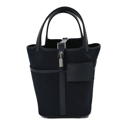 Hermes Toile Goeland Swift Cargo Picotin Lock 18 Bleu Marine 1 of 9