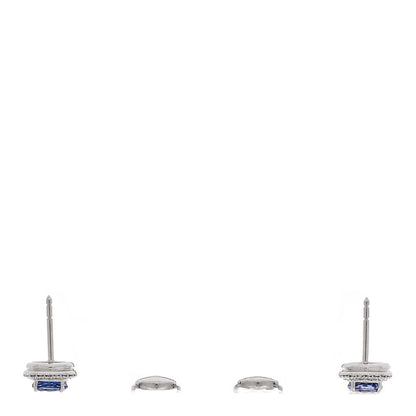 Tiffany Platinum Diamond Tanzanite Soleste Earrings 3 of 5