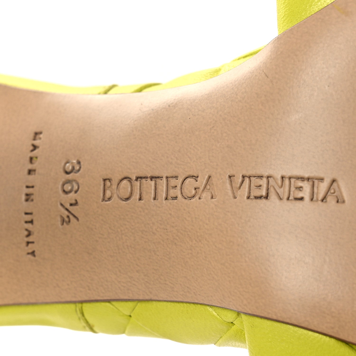 Bottega Veneta Nappa Maxi Intrecciato Lido 90mm Mule Sandals 36.5 Kiwi 8 of 10