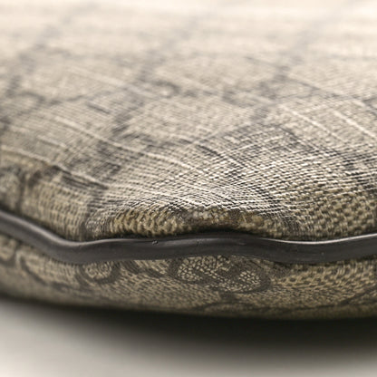 Gucci GG Supreme Monogram Medium Flat Messenger Bag Dark Brown 9 of 12