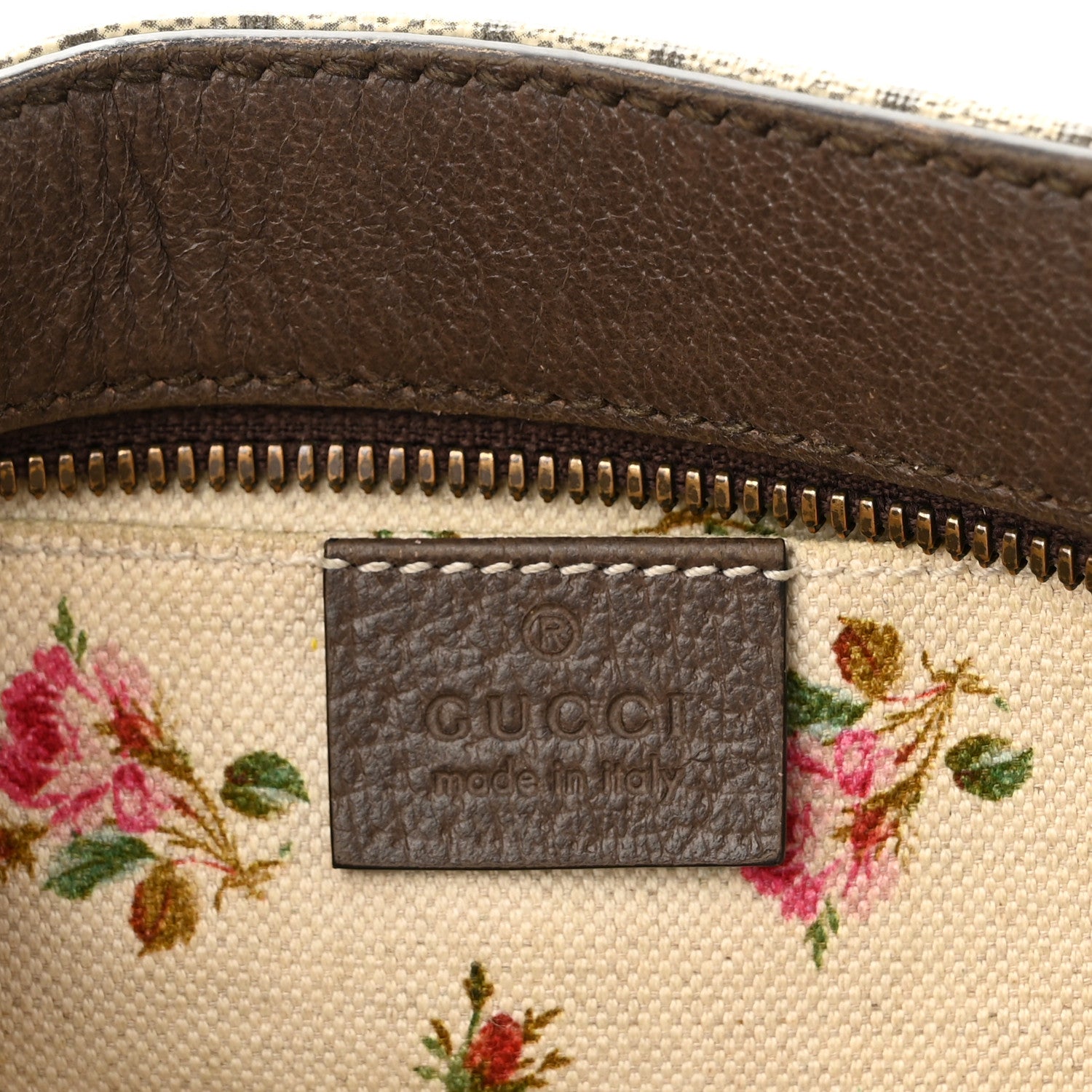 Gucci GG Supreme Monogram Web Neo Vintage Shoulder Bag Beige New Acero Crop 6 of 10