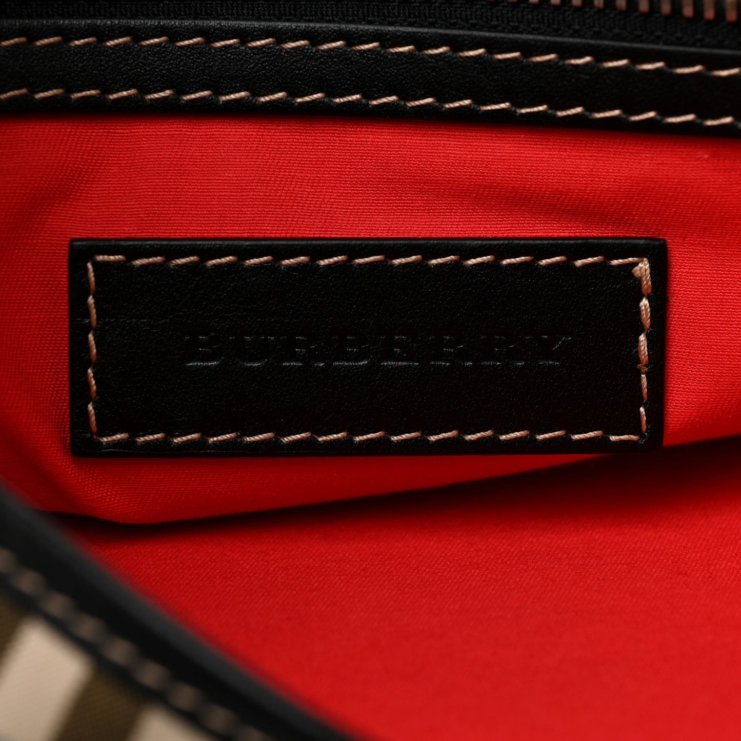 House Check Messenger Bag Black