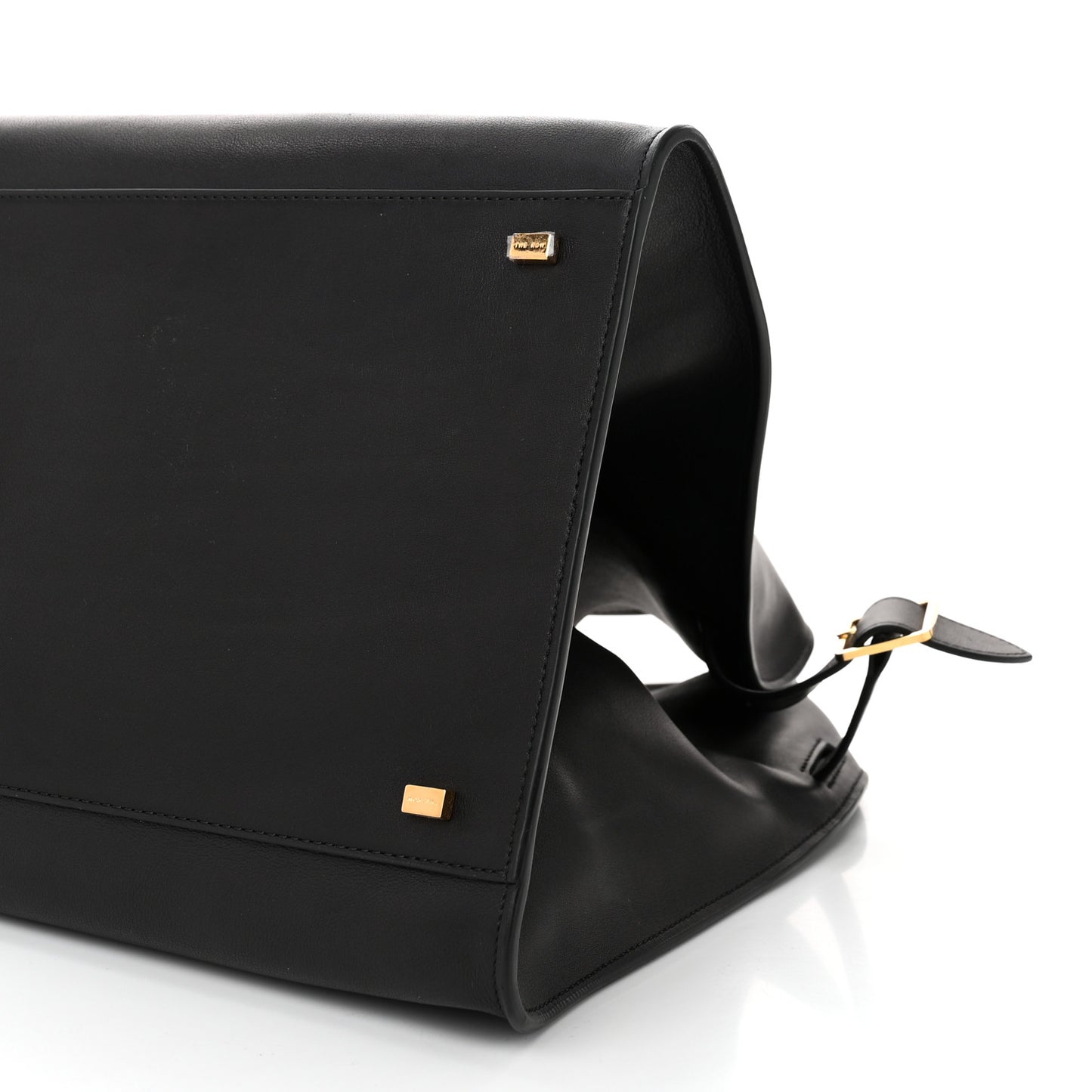Polished Saddle Calfskin Soft Margaux 17 Black