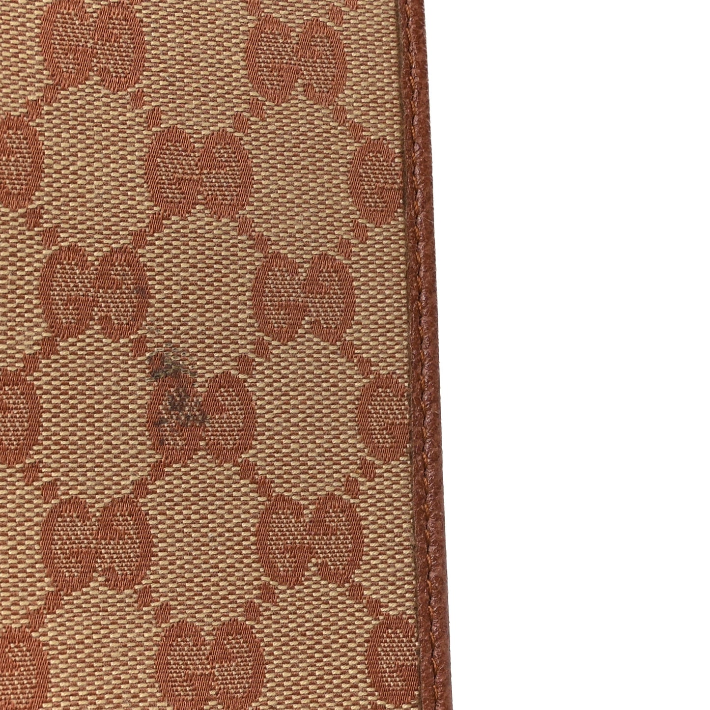 X MLB GG Monogram NY Yankees Zip Wristlet Pouch Beige Ruggine Ivory