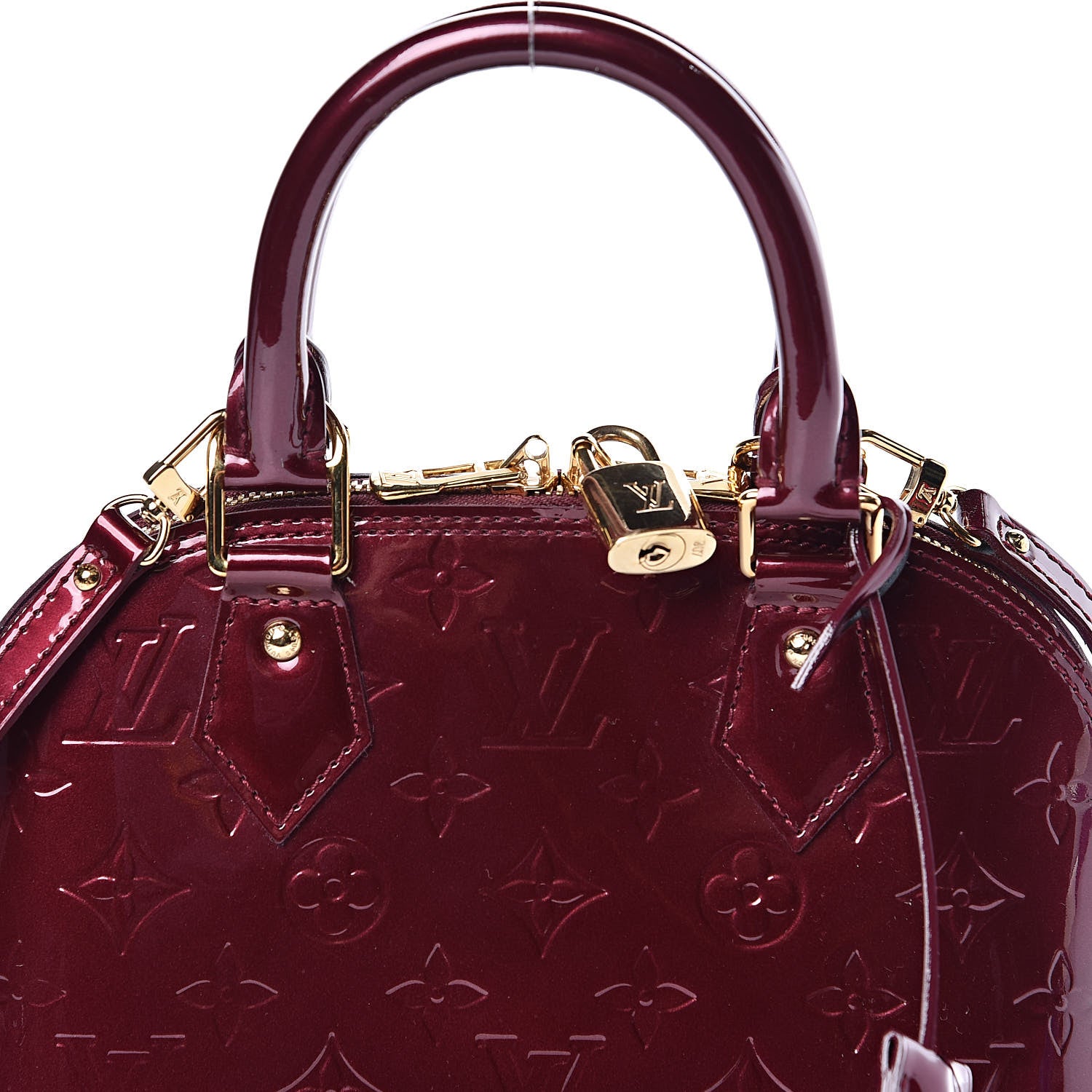 Louis Vuitton Vernis Alma BB Rouge Fauviste 9 of 9