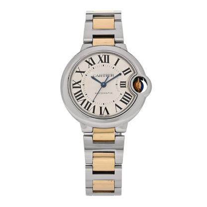 Cartier Stainless Steel 18K Yellow Gold 33mm Ballon Bleu De Cartier Automatic Watch 1 of 4