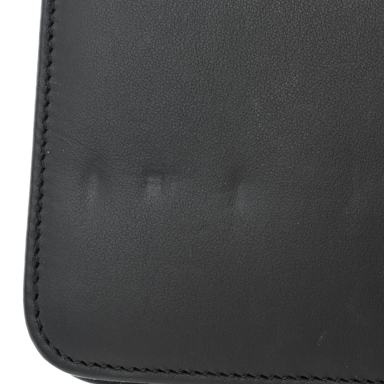 Chanel Crackled Patent Calfskin Quilted Pearl Wallet On Chain WOC Black 12 of 13
