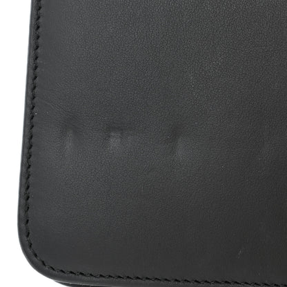 Chanel Crackled Patent Calfskin Quilted Pearl Wallet On Chain WOC Black 12 of 13