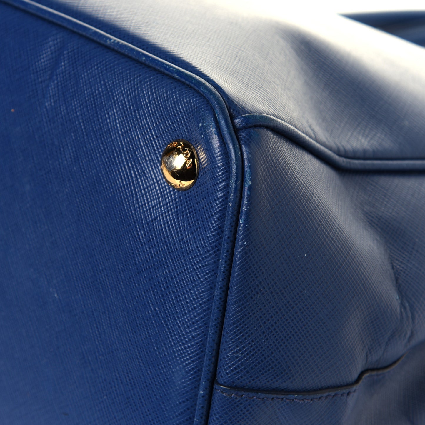 Saffiano Large Galleria Double Zip Tote Bluette