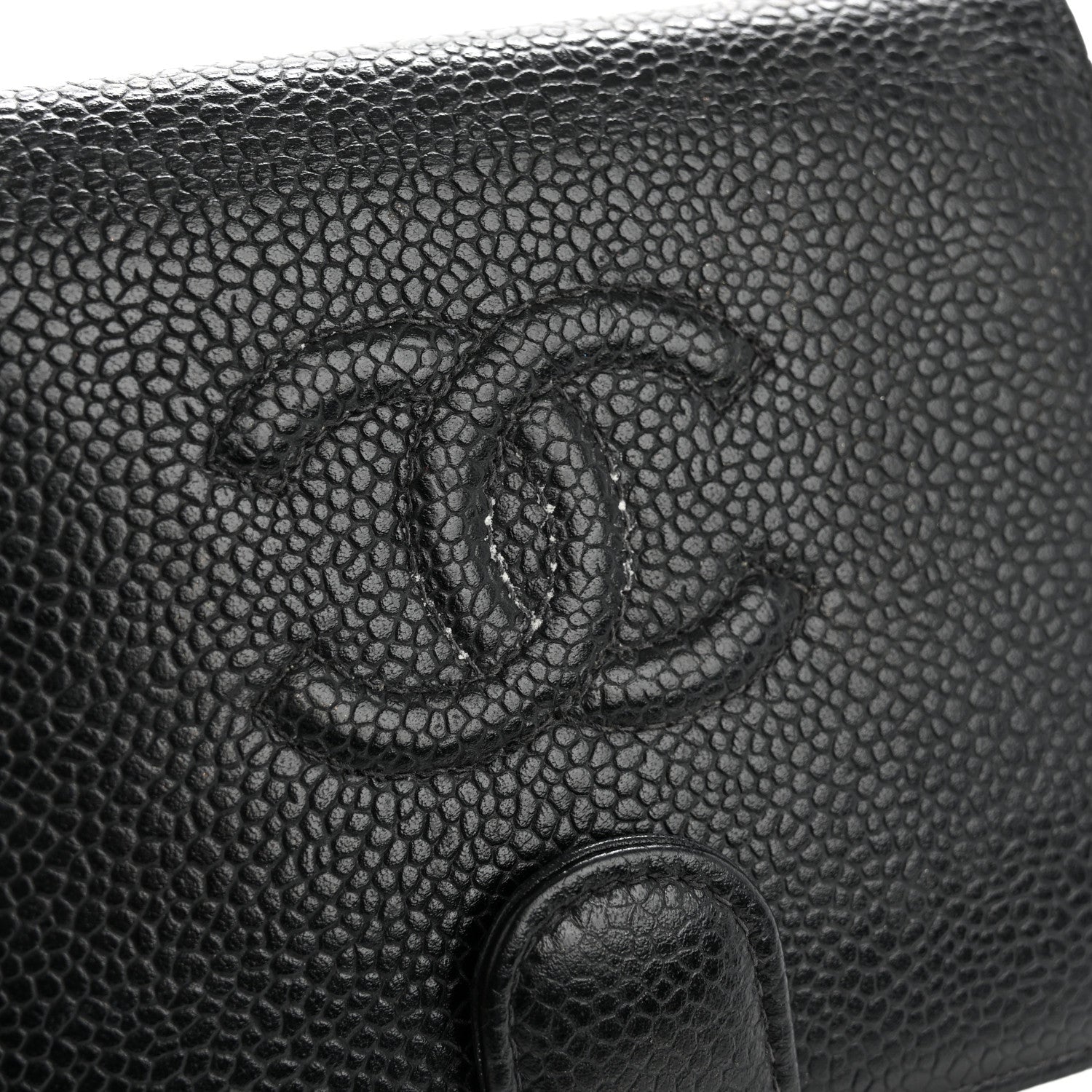 Chanel Caviar Timeless CC Compact French Wallet Black 12 of 13
