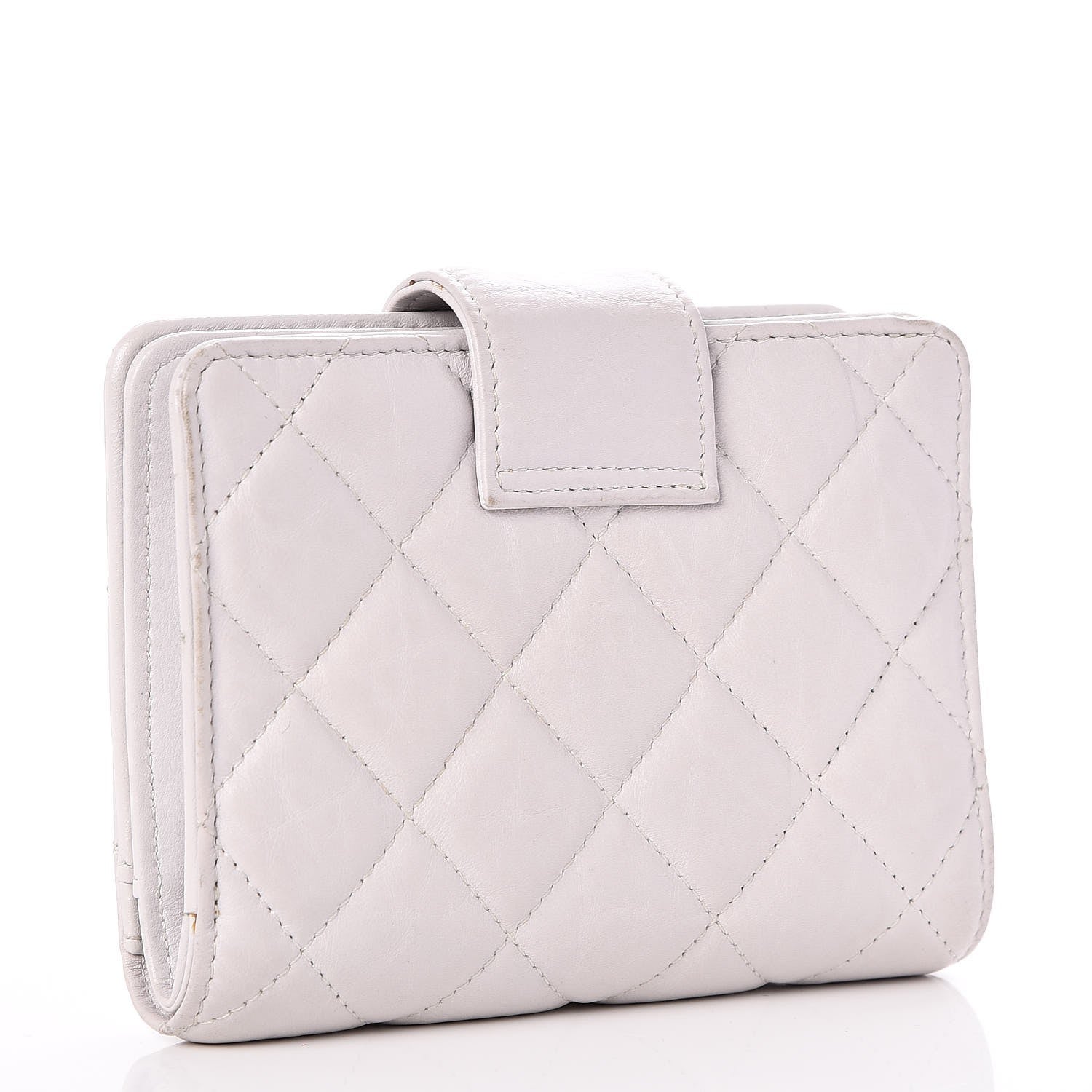 Chanel Calfskin Reissue Compact Wallet Grey 3 of 10