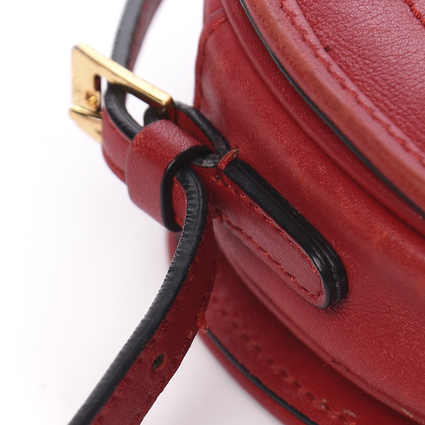 Vitello Small Logo Go Crossbody Bag Red