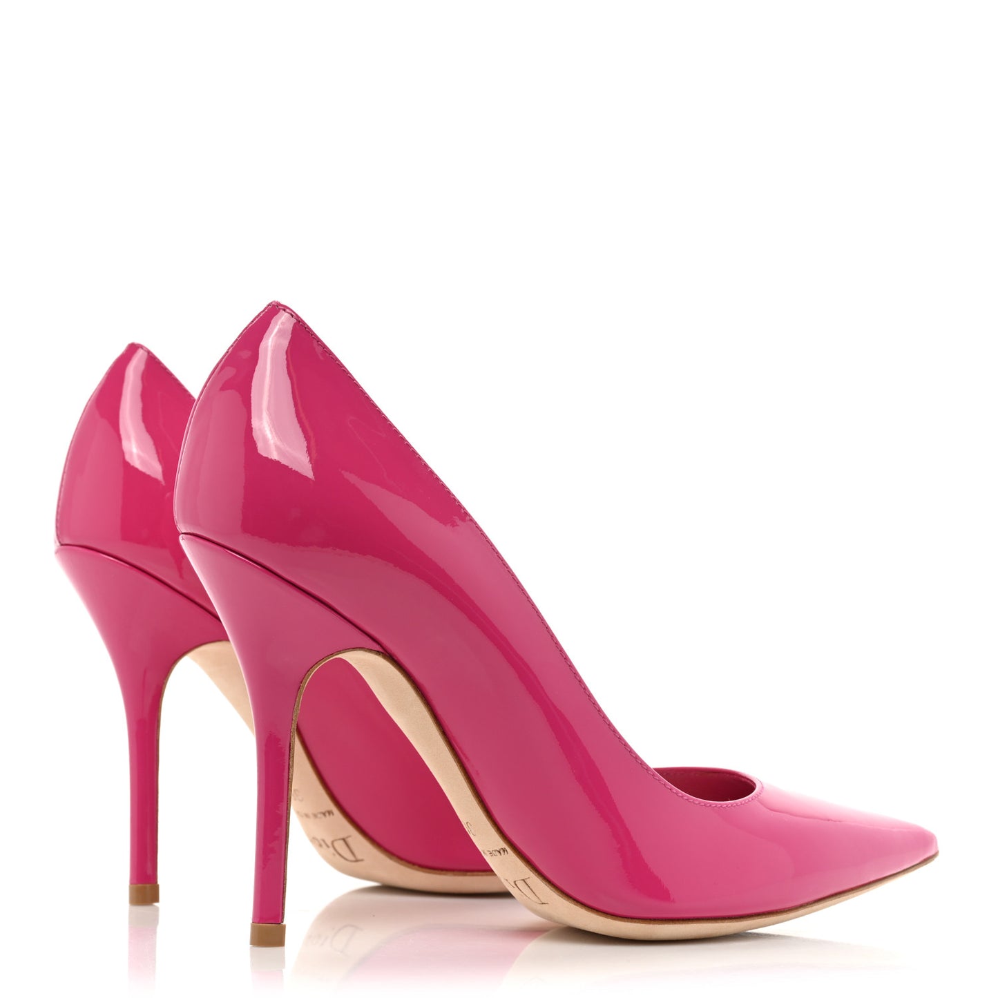Patent Cherie Pointy Toe 100mm Pumps 36 Fuchsia