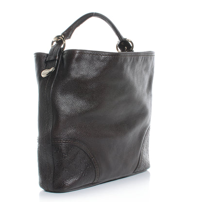 Gucci Leather Guccissima Trim Large Signoria Hobo Dark Brown 3 of 7