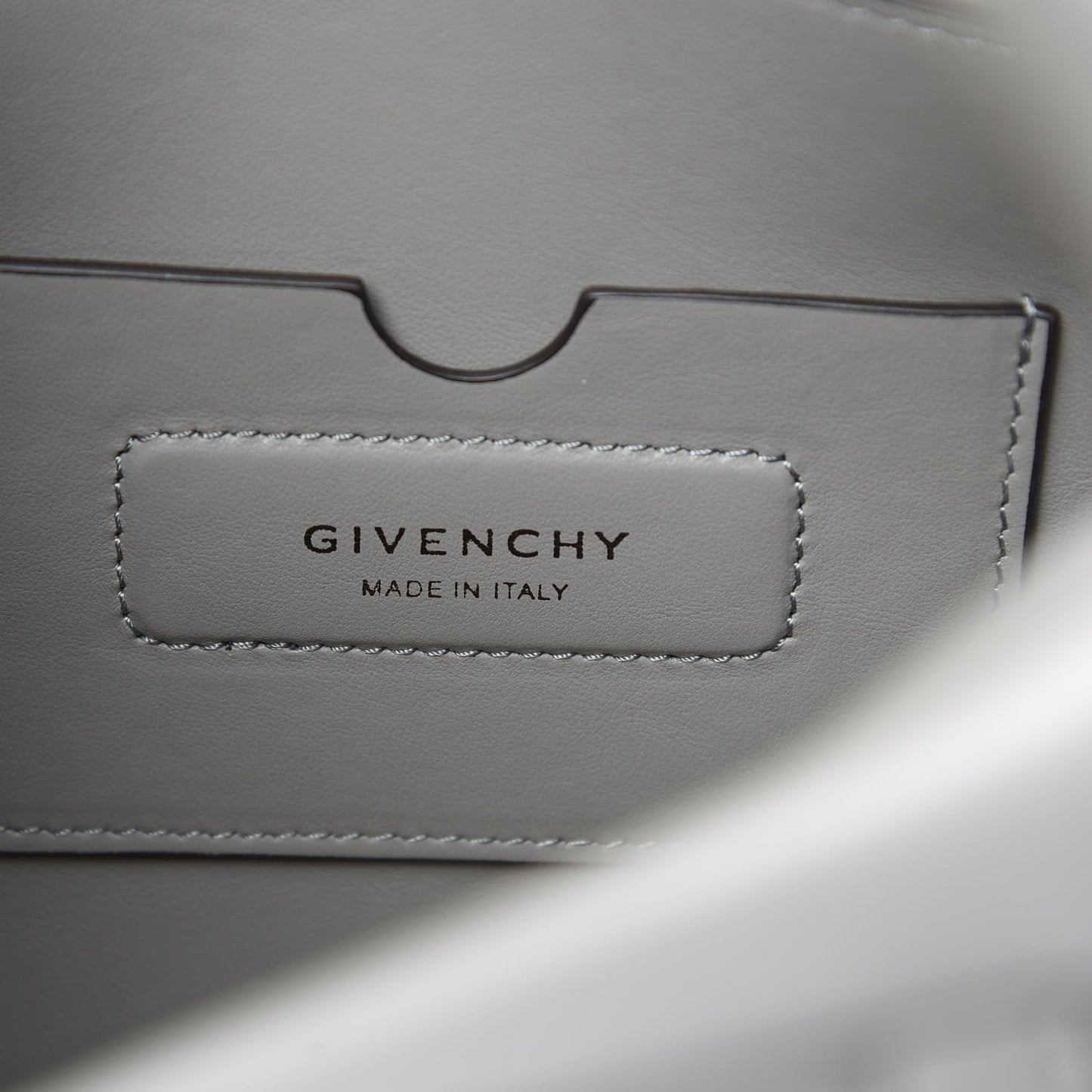 Calfskin Small Soft Antigona Pearl Grey