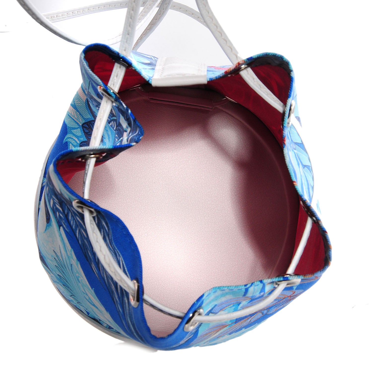 Hermes Silk Swift Flamingo Party Small Soie Cool Mykonos White 6 of 8