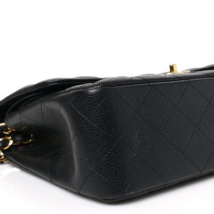 Chanel Caviar Quilted Jumbo Double Flap Black 7 of 9