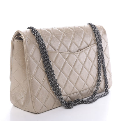 Chanel Metallic Aged Calfskin Quilted 2.55 Reissue 227 Flap Light Gold 3 of 10