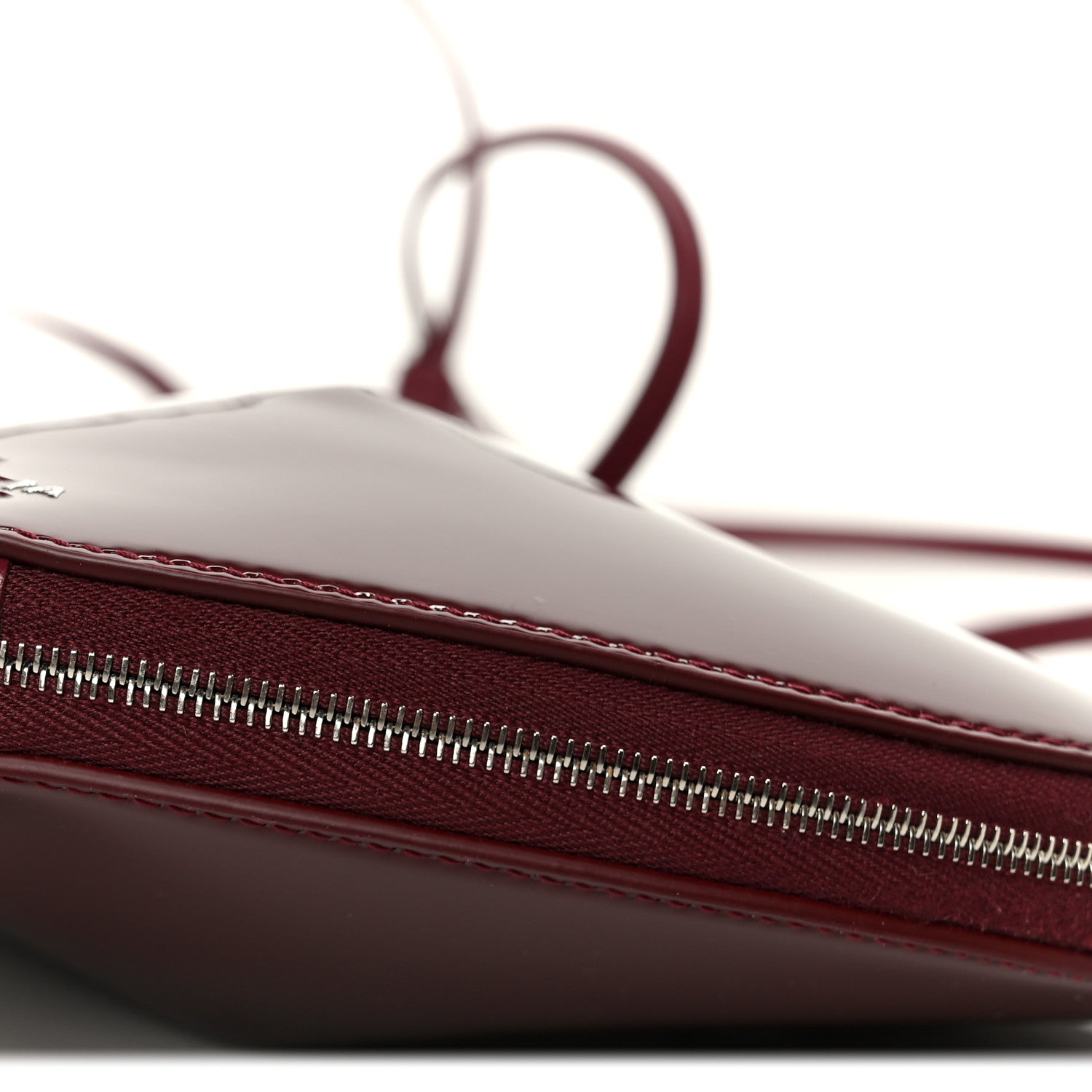 Alaia Patent Calfskin Le Coeur Bag Garnet Red 9 of 9