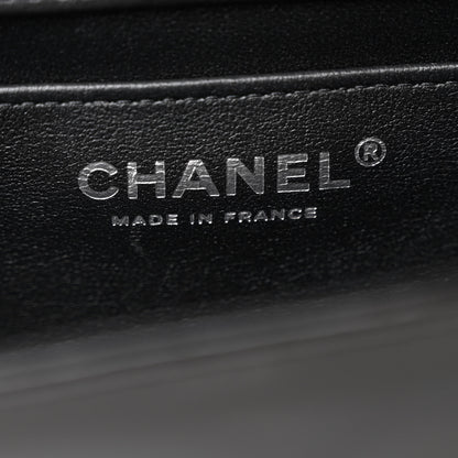 Chanel Patent Calfskin Camellia E/W Flap So Black 6 of 11