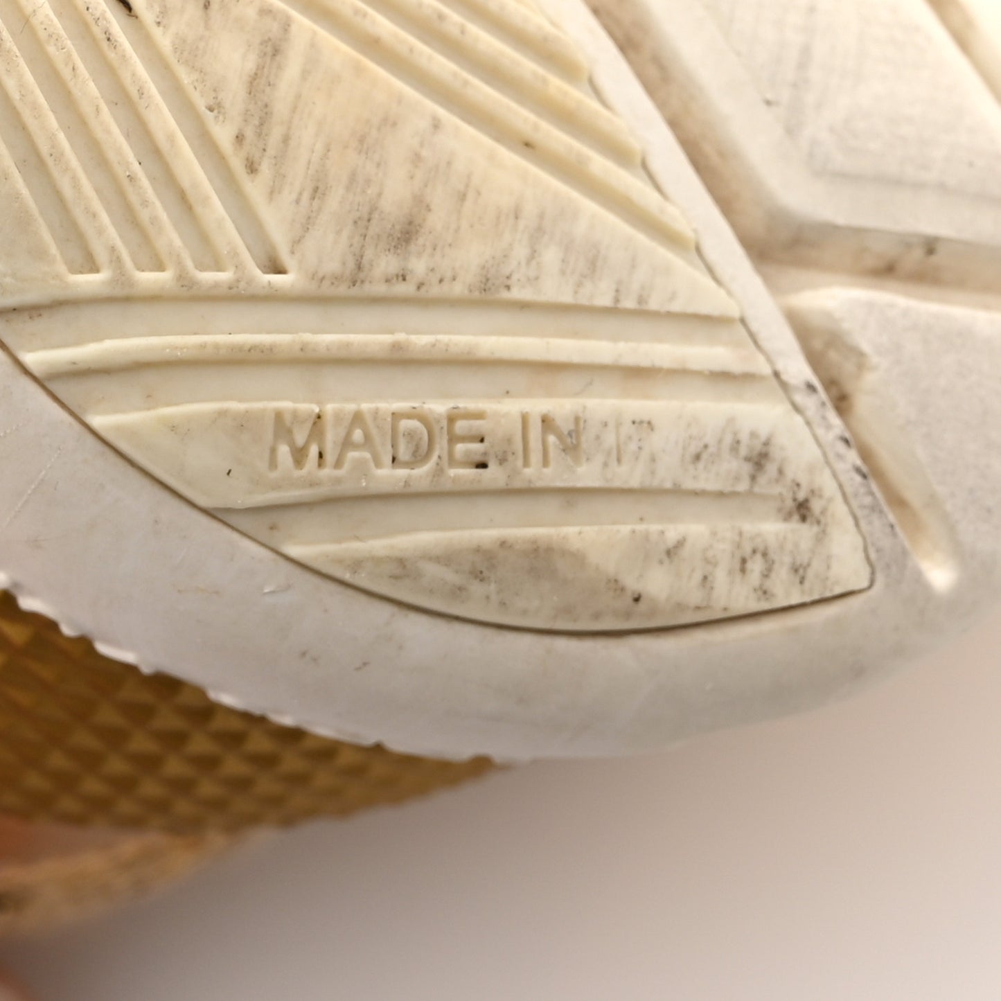 Technical Nylon Monogram Rubber Aftergame Sneakers 37.5 Gold