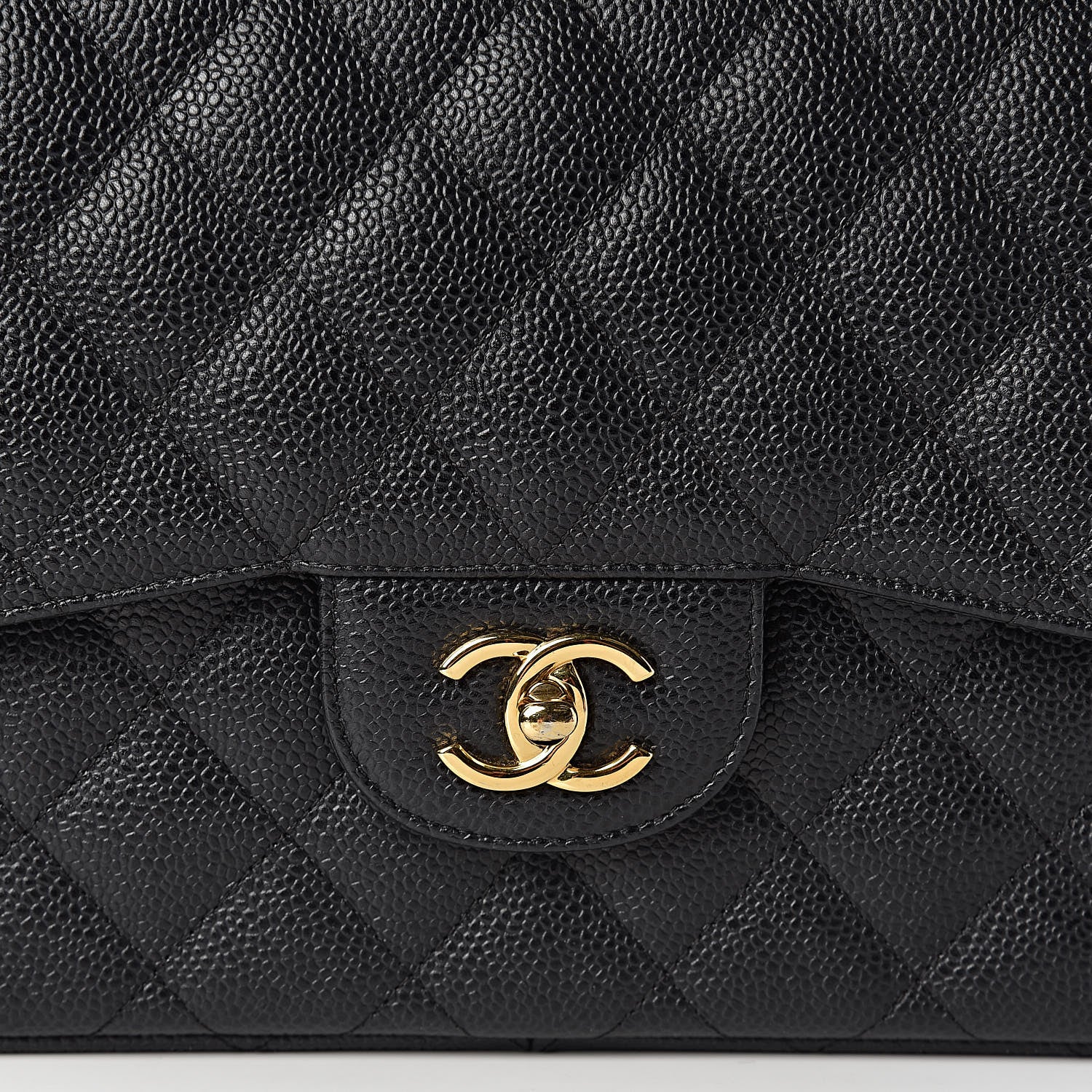 Chanel Caviar Quilted Jumbo Double Flap Black 10 of 11