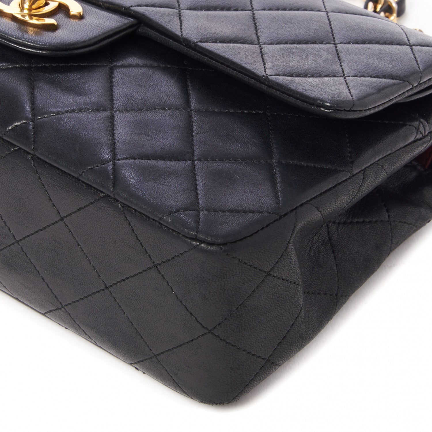Chanel Lambskin Quilted Small Double Flap Black 5 of 10