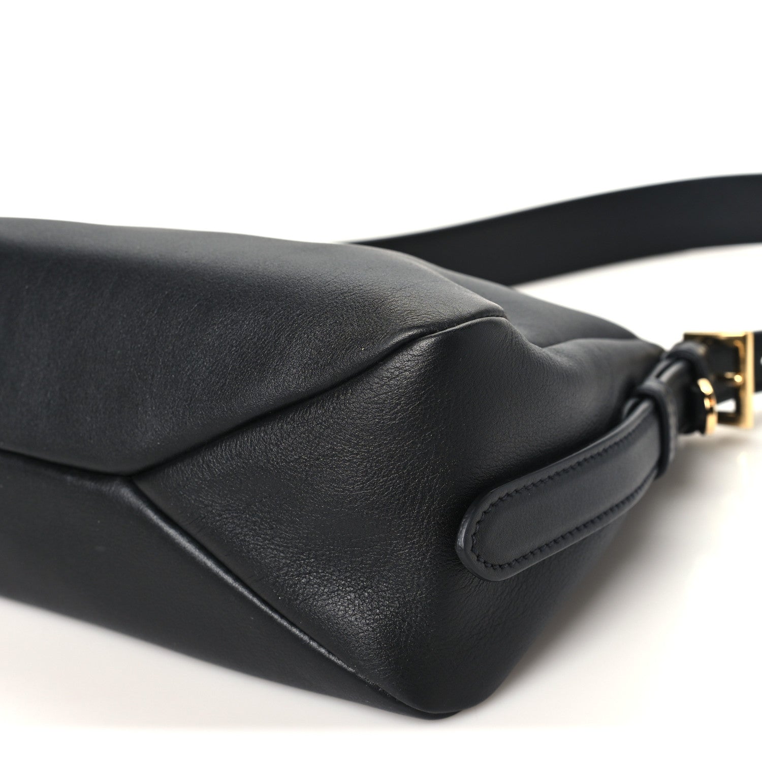 Prada Soft Calfskin Medium Aimee Shoulder Bag Black 9 of 9